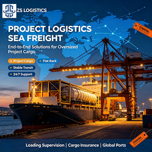 Project Cargo Sea Freight Forwarder China to UK England Door to Door DDP Oversized Equipment Breakbulk Service