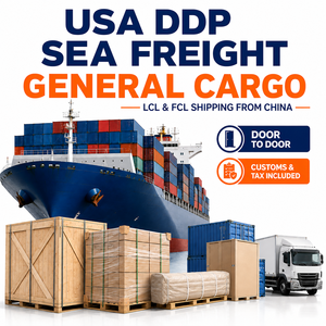 USA DDP Sea Freight For Oversized Cargo Door To Door Shipping From China LCL Freight Forwarder