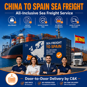 Contract DDP Sea Logistics China to Spain Guarantees Clearance