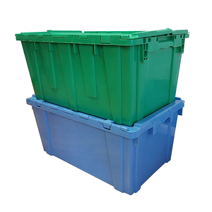 Heavy Duty Large Flip Top PP Nestable Tote Plastic Box
